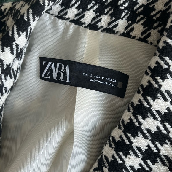 Zara Houndstooth Blazer - Picture 2 of 4